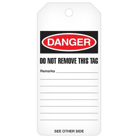 Safety Tags, NOTICE Blank, 250PK